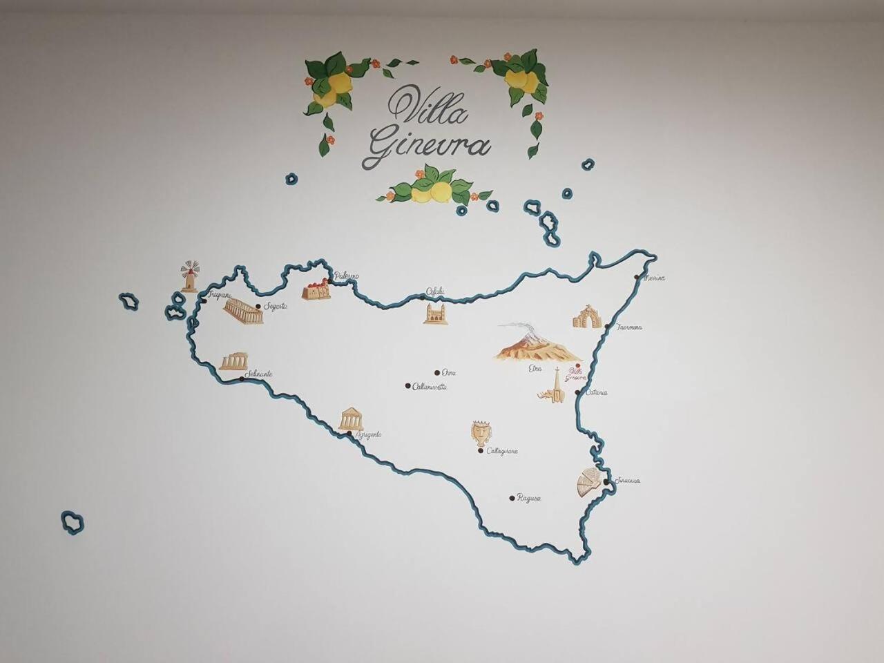 Villa Ginevra Santa Venerina Bagian luar foto