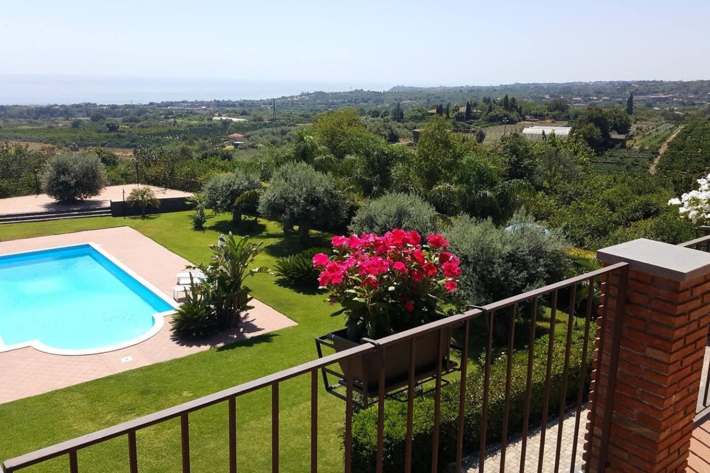 Villa Ginevra Santa Venerina Bagian luar foto