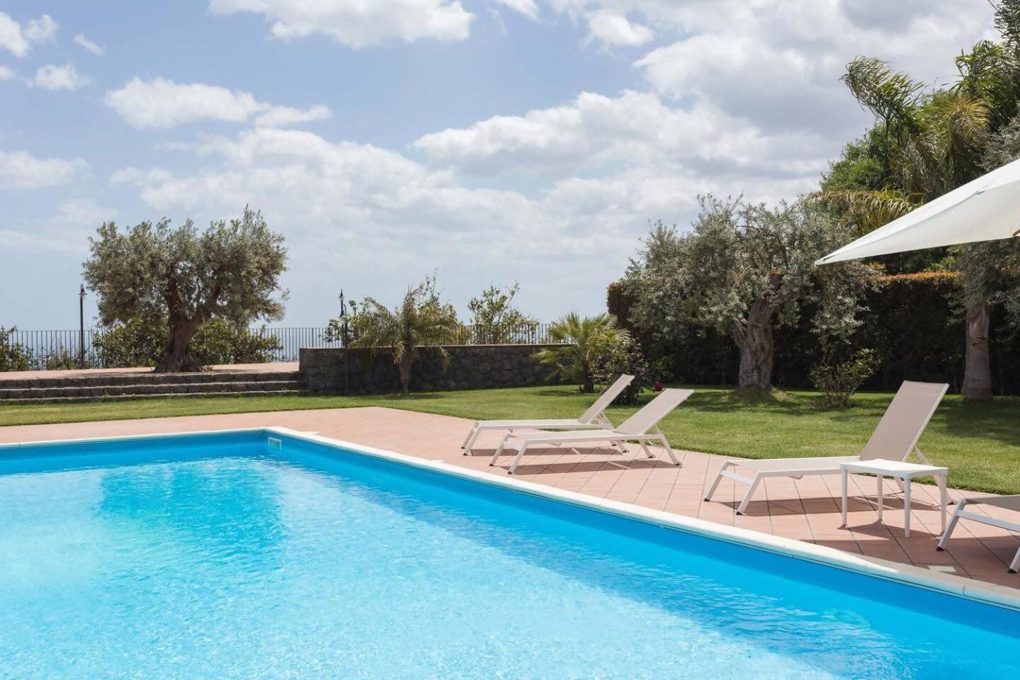 Villa Ginevra Santa Venerina Bagian luar foto