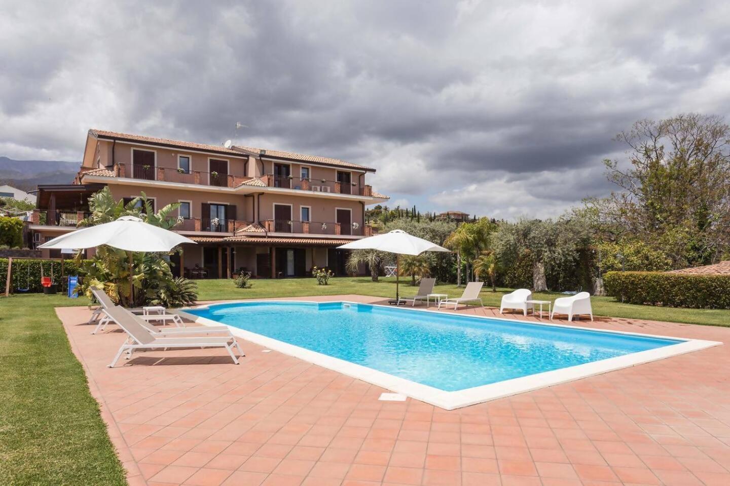 Villa Ginevra Santa Venerina Bagian luar foto